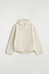 Cos Hooded Teddy Jacket In White