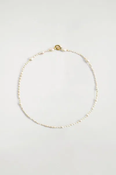 Cos Irregular Freshwater Pearl Necklace In Gold