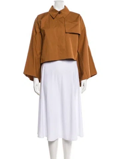 Pre-owned Cos Jacket In Brown