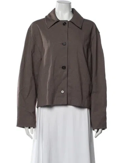 Pre-owned Cos Jacket In Brown