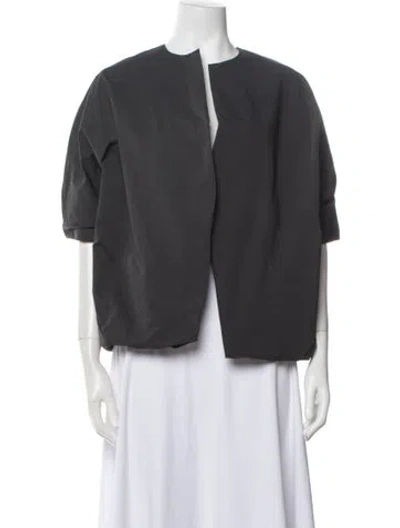 Pre-owned Cos Jacket In Gray