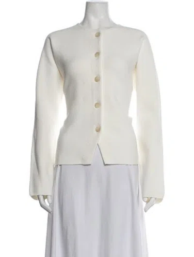 Pre-owned Cos Jacket In Neutrals/white