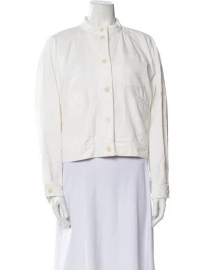 Pre-owned Cos Jacket In White