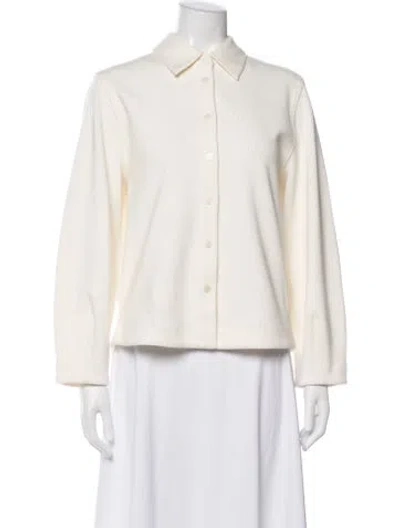 Pre-owned Cos Jacket In White