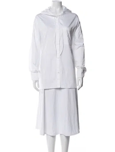 Pre-owned Cos Jacket In White