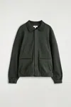Cos Jersey Harrington Jacket In Green