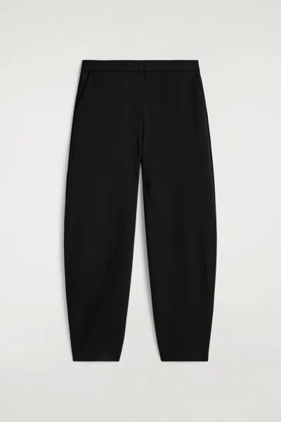 Cos Jersey Tulip Trousers In Black