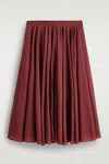 Cos Jupe Midi À Coupe Circulaire In Red