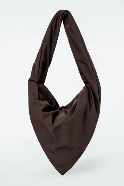 Cos Kite Shoulder Bag - Nylon In Brown