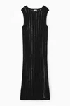 Cos Kleid Mit Makramee-details In Schwarz
