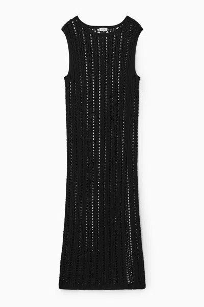 Cos Kleid Mit Makramee-details In Schwarz