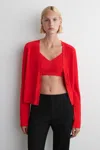 Cos Knitted Cotton Bralette