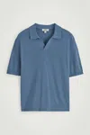Cos Knitted Linen Polo Shirt