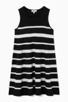 Cos Knitted Mini Dress In Black