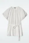 Cos Layered Belted Blouse In White