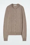 Cos Layered Fine Cashmere Cardigan In Beige