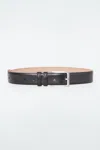 Cos Leather Belt In Black