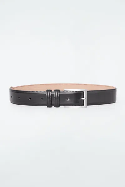 Cos Leather Belt In Black