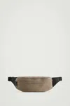 Cos Leather-detail Crossbody Bag - Canvas