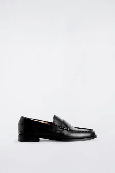 Cos Mocassini Con Fascetta Penny In Pelle In Nero