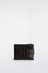 Cos Leather Wallet In Brown