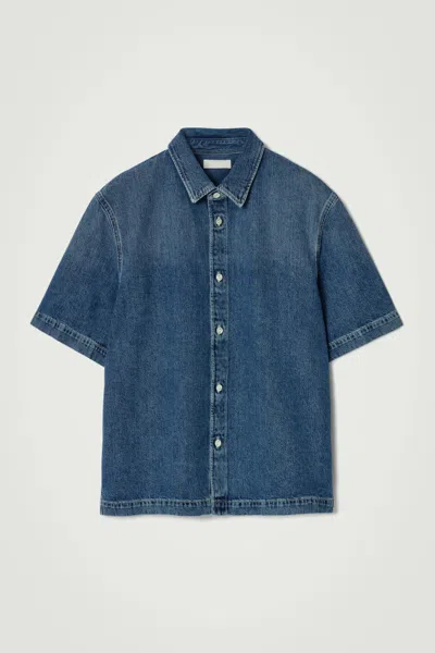 Cos Lightweight Short-sleeved Denim Shirt