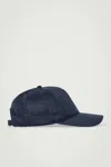 Cos Linen Baseball Cap In Blue In Blue