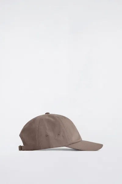 Cos Casquette De Baseball En Lin In Brown