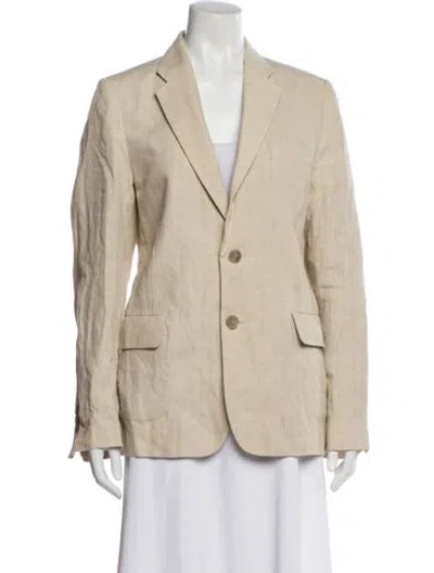 Pre-owned Cos Linen Blazer W/ Tags In Neutral