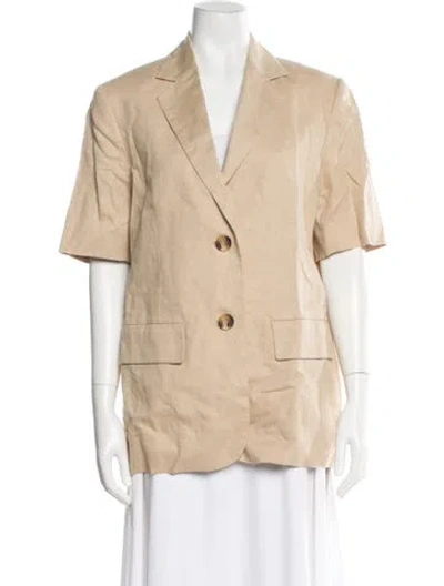 Pre-owned Cos Linen Blazer W/ Tags In Neutral