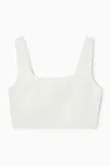 Cos Linen-blend Bustier In White