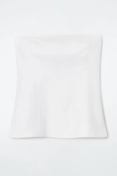 Cos Linen Bustier Top In White
