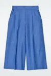 Cos Linen Culottes In Blue