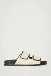 Cos Linen Double-strap Sandals