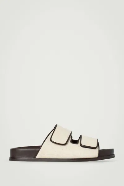 Cos Linen Double-strap Sandals
