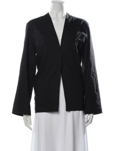 Pre-owned Cos Linen Jacket In Black