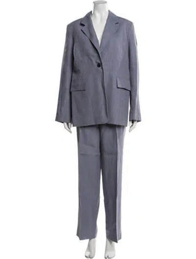 Pre-owned Cos Linen Pantsuit In Purple