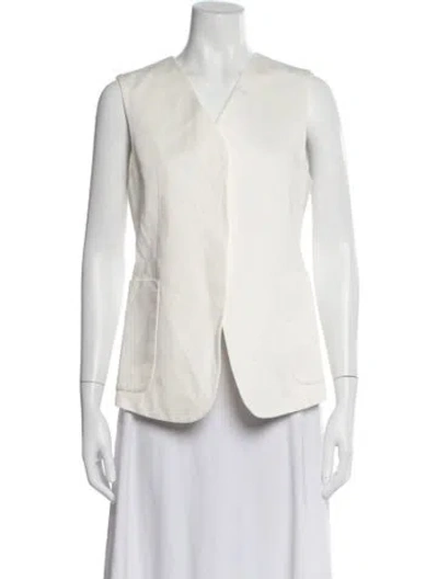 Pre-owned Cos Linen Vest In Neutral