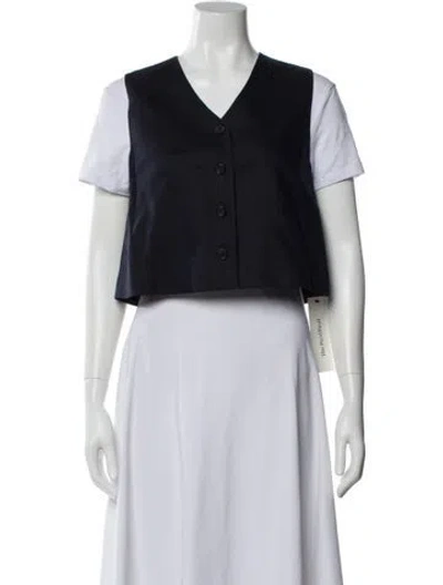 Pre-owned Cos Linen Vest In White