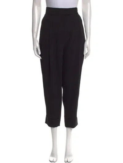 Pre-owned Cos Linen Wide Leg Pants In Black