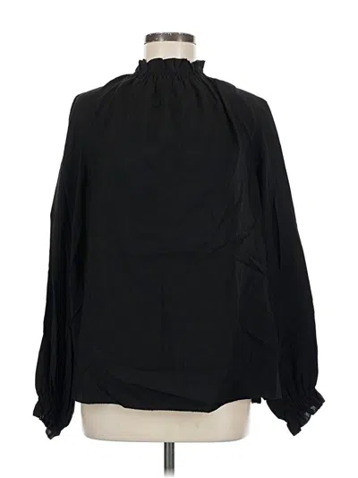 Pre-owned Cos Long Sleeve Blouse In Black