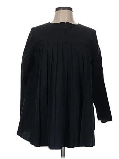 Pre-owned Cos Long Sleeve Blouse In Black
