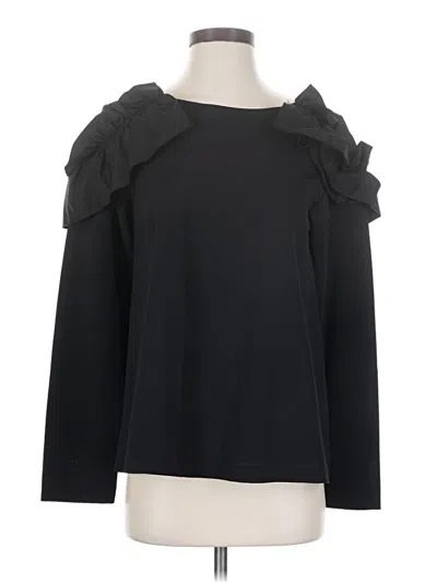 Pre-owned Cos Long Sleeve Blouse In Black