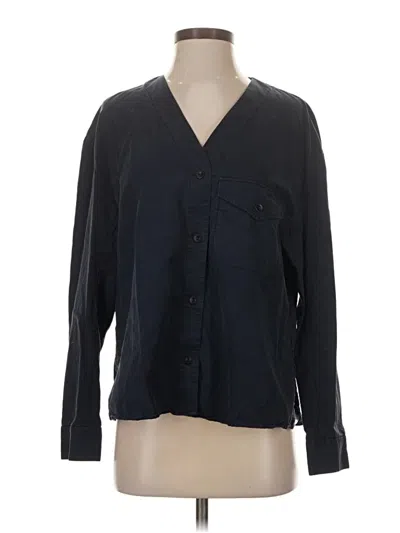 Pre-owned Cos Long Sleeve Blouse In Black