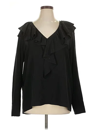 Pre-owned Cos Long Sleeve Blouse In Black