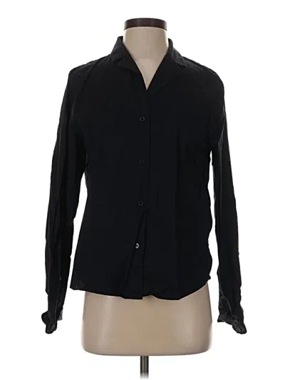 Pre-owned Cos Long Sleeve Blouse In Black