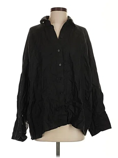 Pre-owned Cos Long Sleeve Blouse In Black