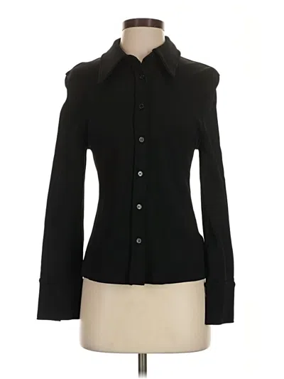 Pre-owned Cos Long Sleeve Blouse In Black