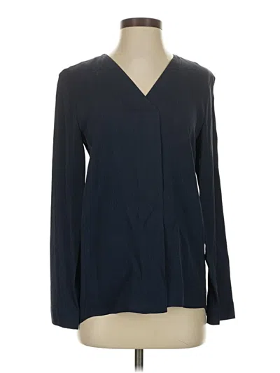 Pre-owned Cos Long Sleeve Blouse In Blue