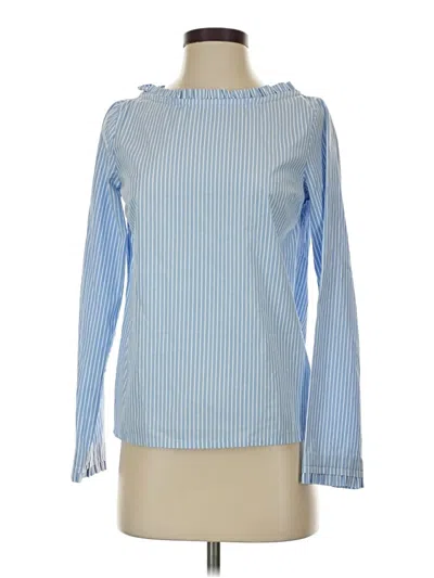 Pre-owned Cos Long Sleeve Blouse In Blue